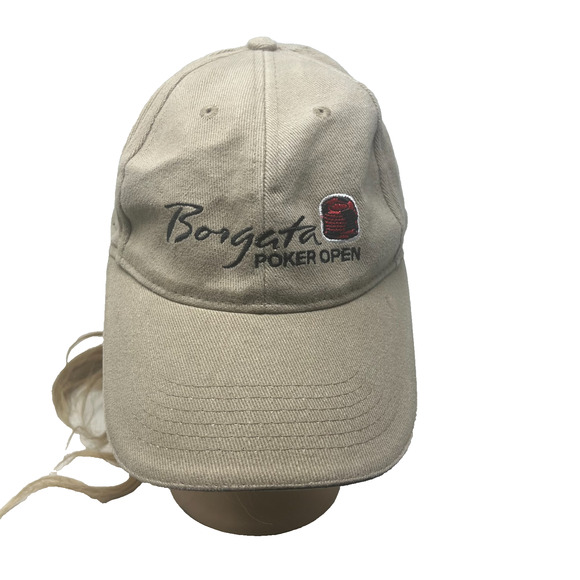 Borgata Atlantic City Baseball Hat Mens One Size Poker Open Tan - Picture 1 of 10